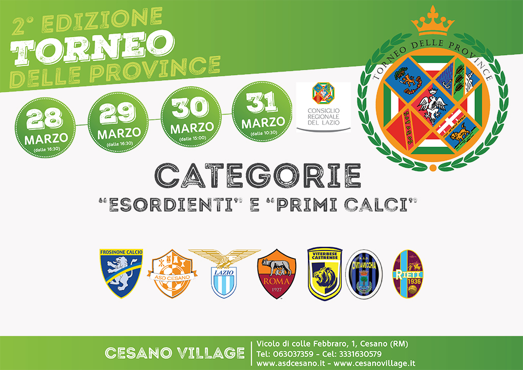 Al momento stai visualizzando 2° Edizione del Torneo delle Province