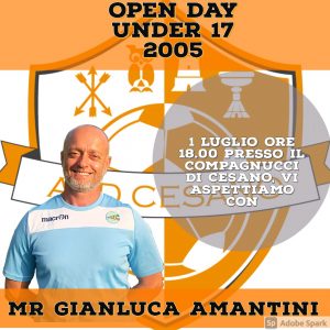 Scopri di più sull'articolo Open Day Under 17 – 1 luglio 2021